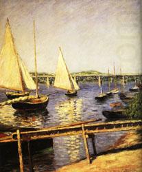 Gustave Caillebotte Sail Boats at Argenteuil china oil painting image